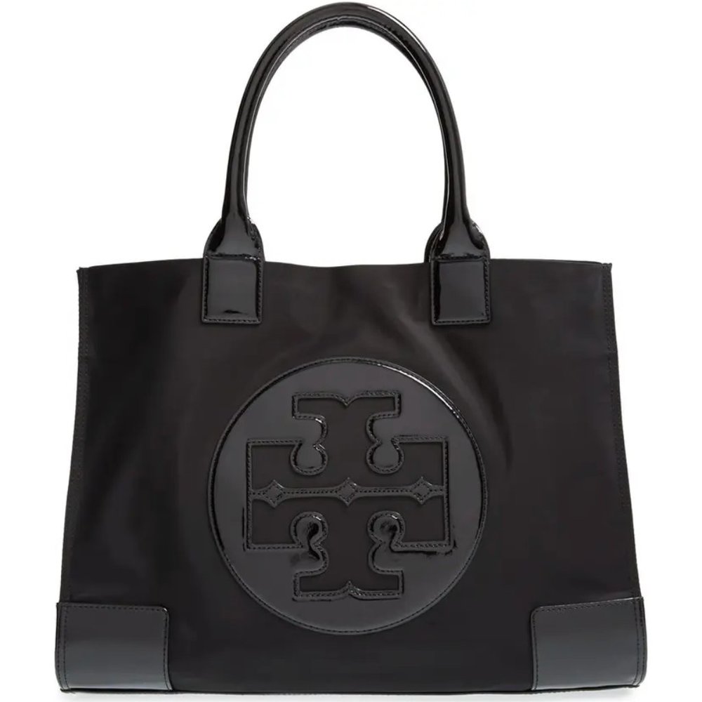 Tory Burch Ella Nylon Tote in Black